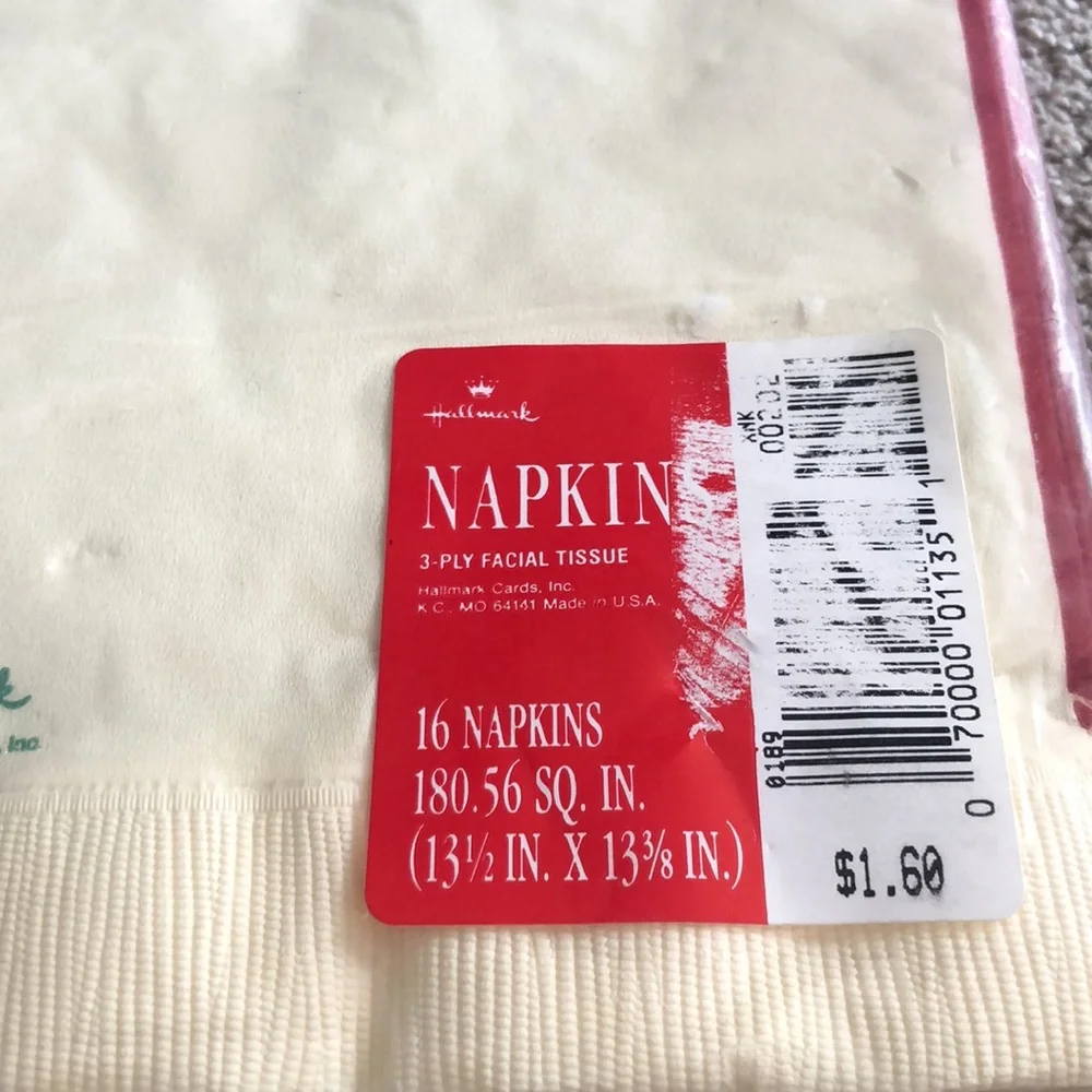 Hallmark Vintage Deadstock Napkins‎ Packs Christmas Tree Teddy Bear Drums Print